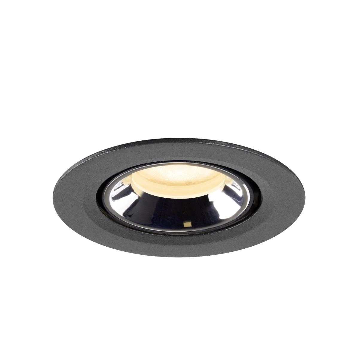 Inbouwspot Numinos Gimble XS zwart/chroom 3000K - 55gr SLV 4024163307024