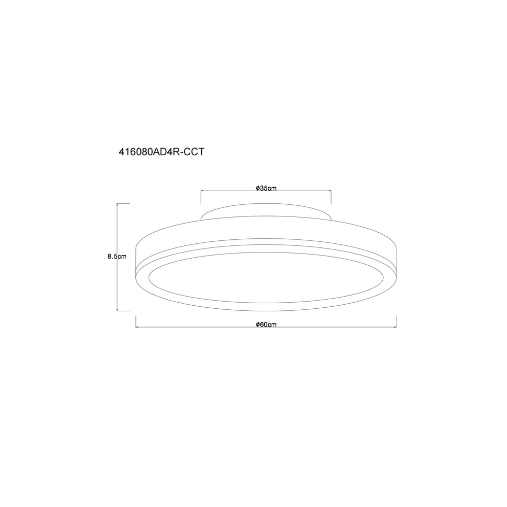 Design plafondlamp Doro Ø 60cm zilvergrijs Globo 9007371528554