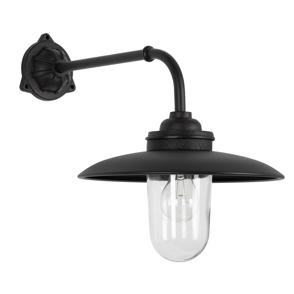 Gietijzeren muurlamp Provence mat zwart Gietijzeren muurlamp Provence mat zwart