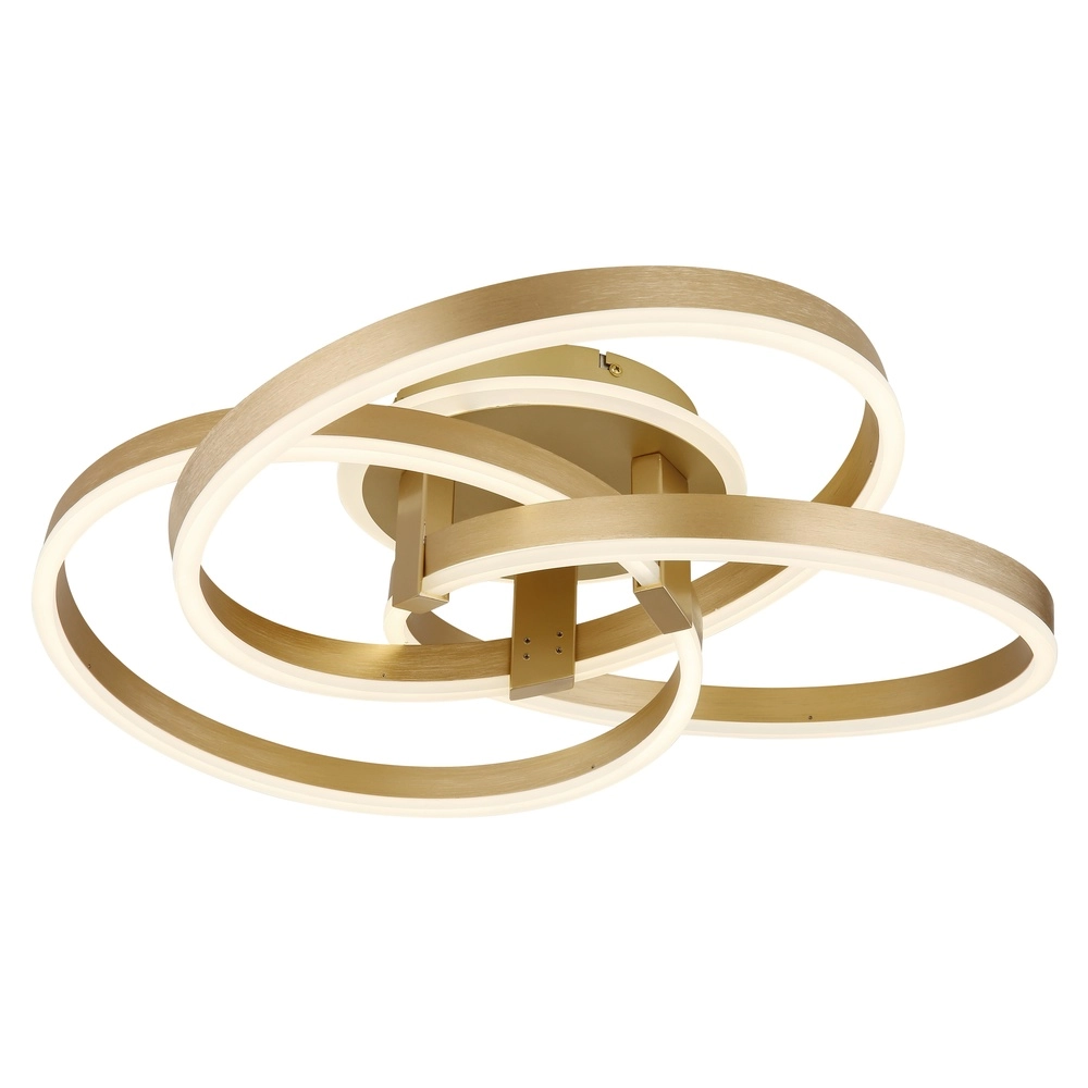 Gouden plafondlamp Herwig design