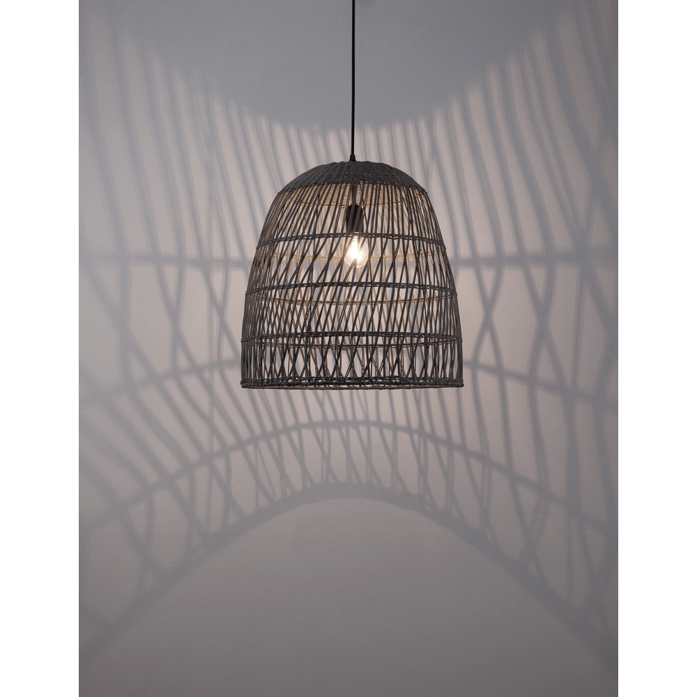 Grijze hanglamp Destin rotan Ø 46,5cm Grijze hanglamp Destin rotan Ø 46,5cm