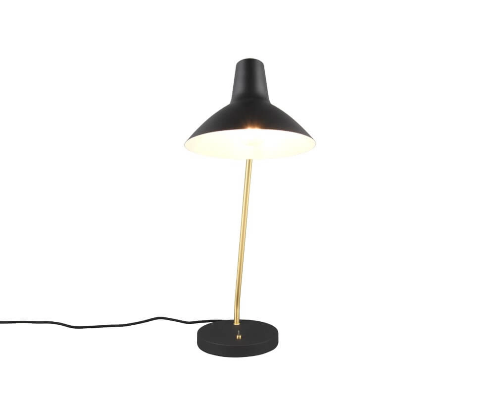 Strakke bureaulamp Traveller zwart Trio 4017807613711