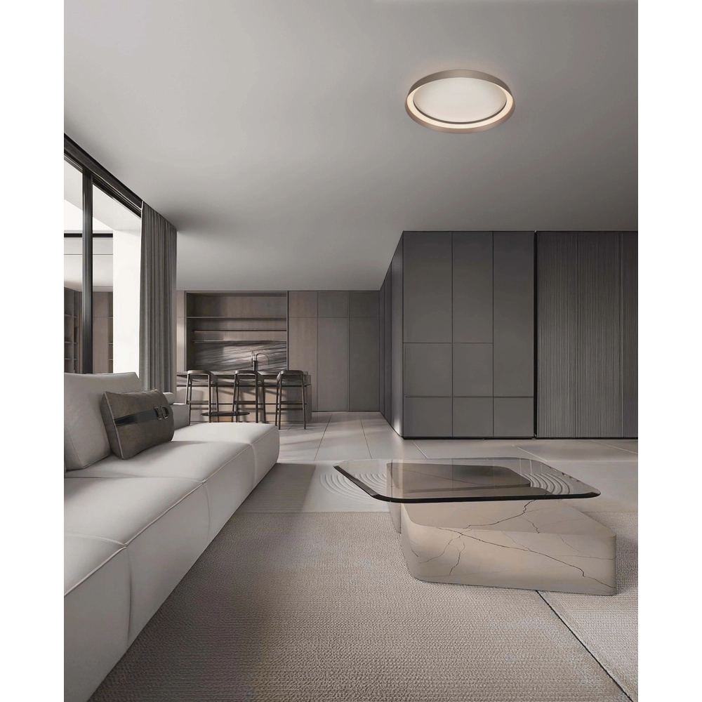 Design plafonniere Ormi Ø 45cm champagne Lyora 5212017463111