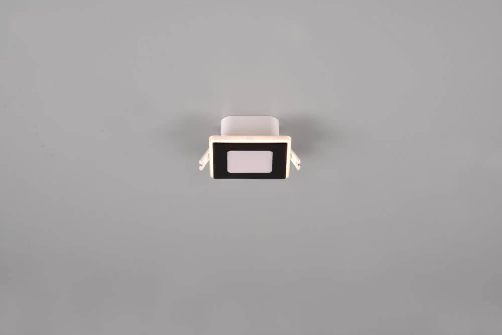 Vierkante spot Nimbus design zwart Trio 4017807574456