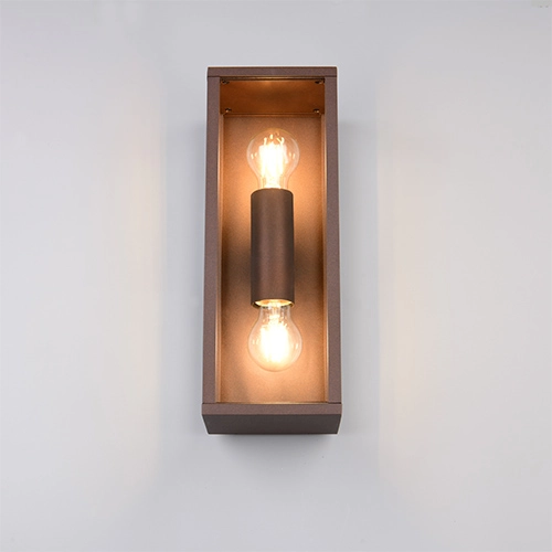 Moderne wandlamp Garonne M roestbruin Trio 4017807687392