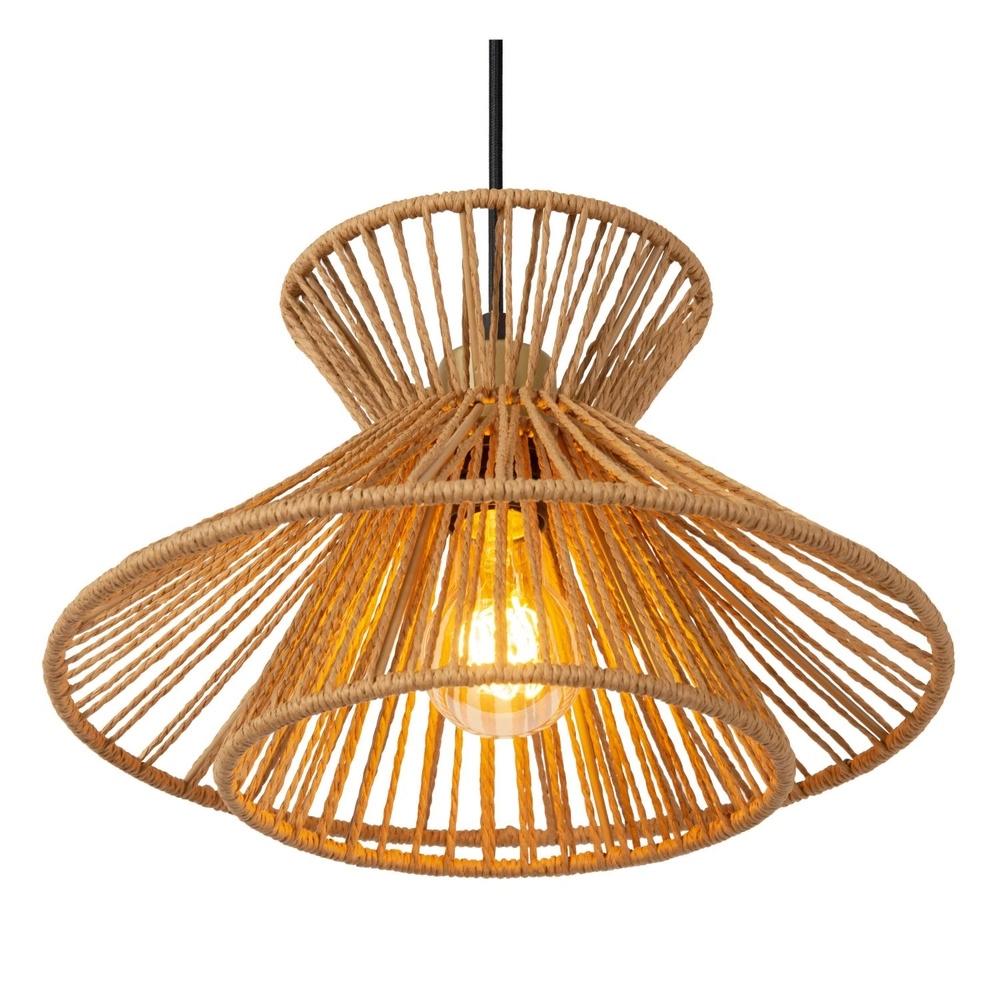 Hanglamp Tasman 3-lichts rotan Lucide 5411212105998