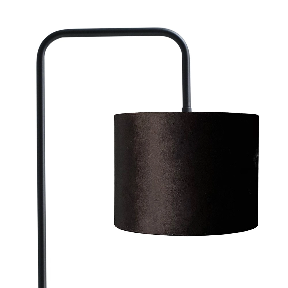 Vloer Schemerlamp Venus 152cm met zwarte lampenkap Masterlight 8718121246710