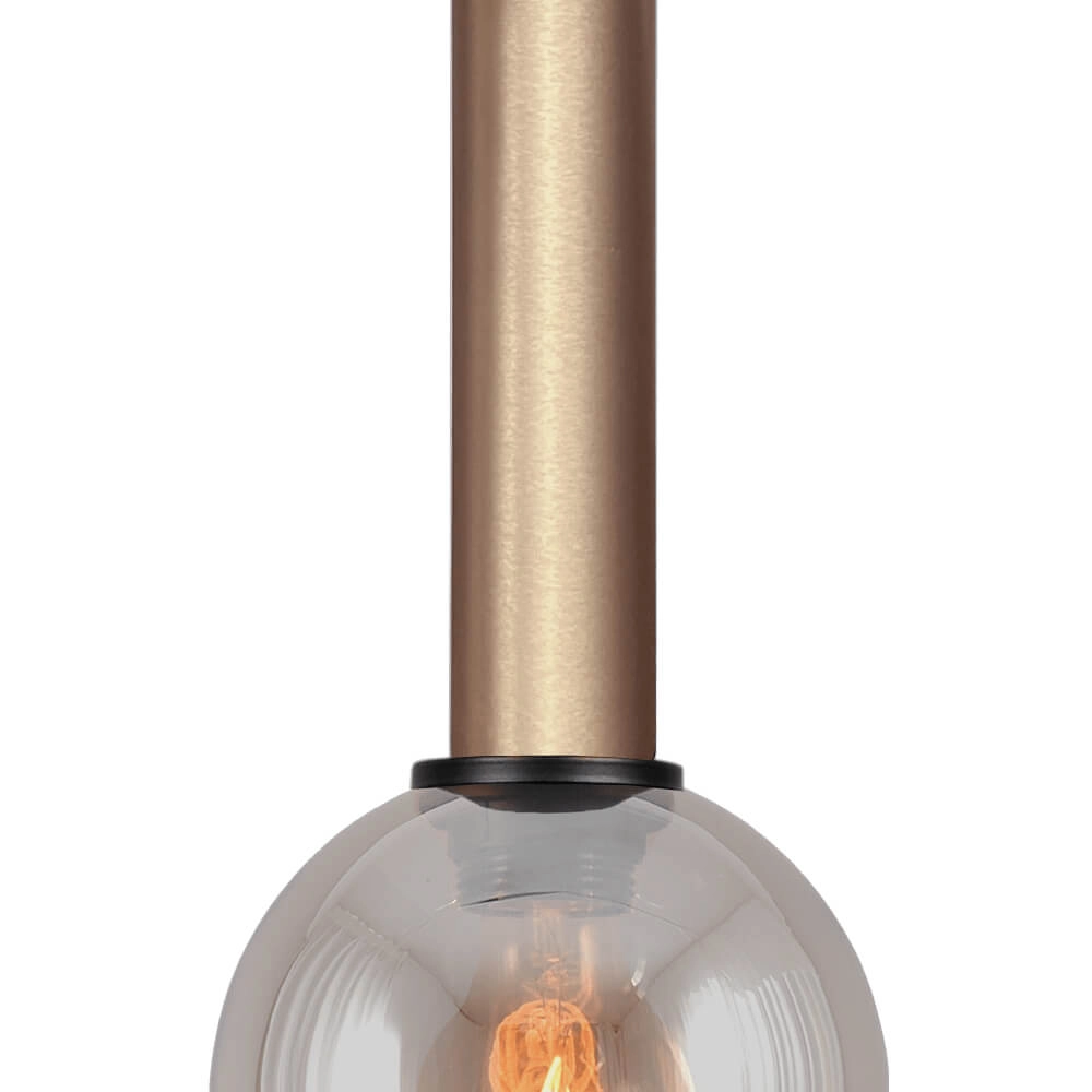 Hanglamp Ø 15cm Bella 2 Messing goud met goud glas Masterlight 8718121333915