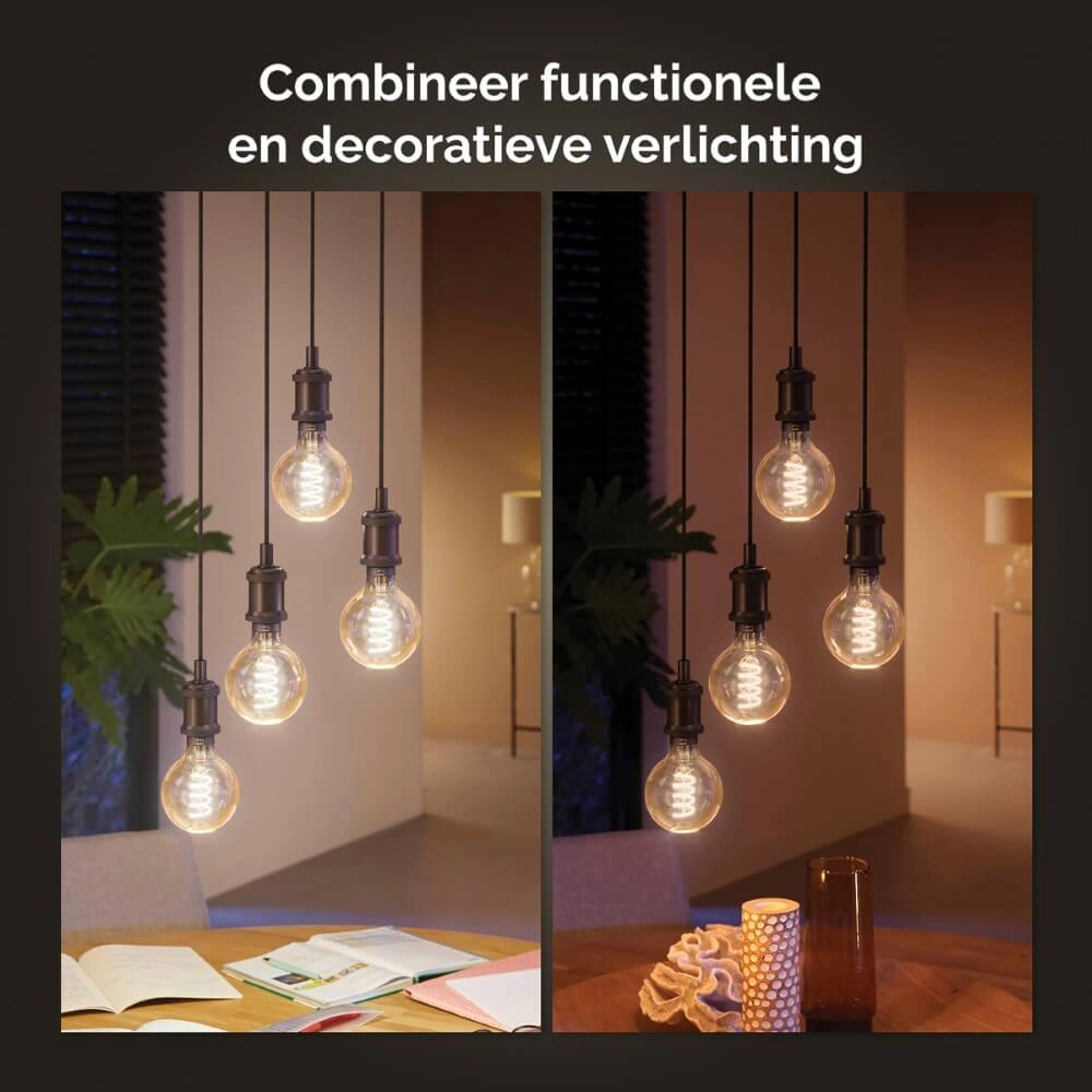 Hue - E27 - 7W - White Globe - G93 Philips 8719514343009
