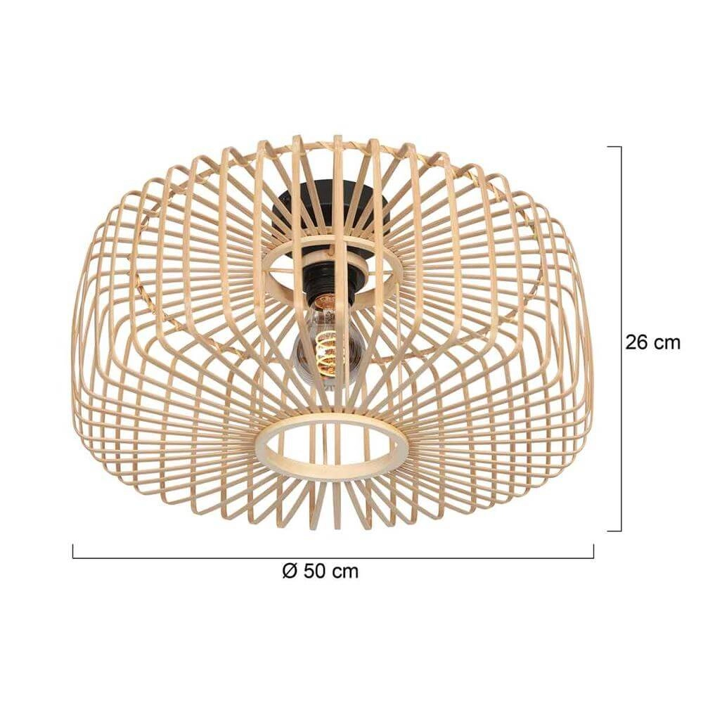 Bamboe plafondlamp Bloeba Ø 50cm Steinhauer 8712746176773