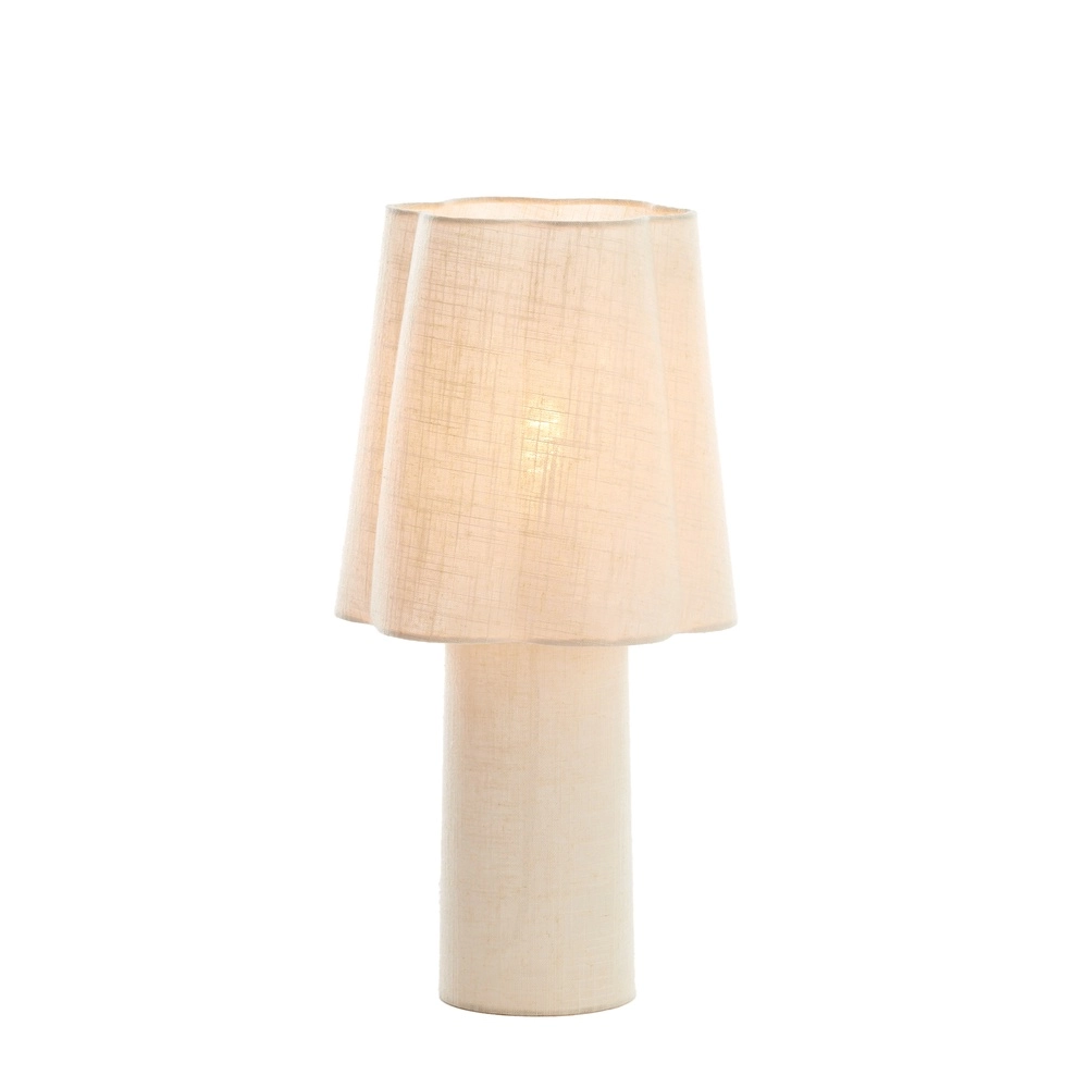 Schemerlamp Musaby organische vorm - naturel linnen Light & Living 8717807784249