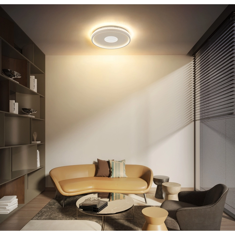 Design plafondlamp Shirley zand bruin Ø 41cm Globo 9007371575350