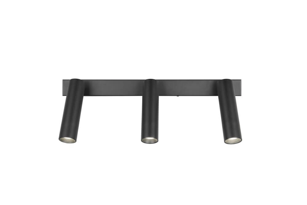 Slanke plafondspot Ambala 3x led - zwart Trio 4017807612646