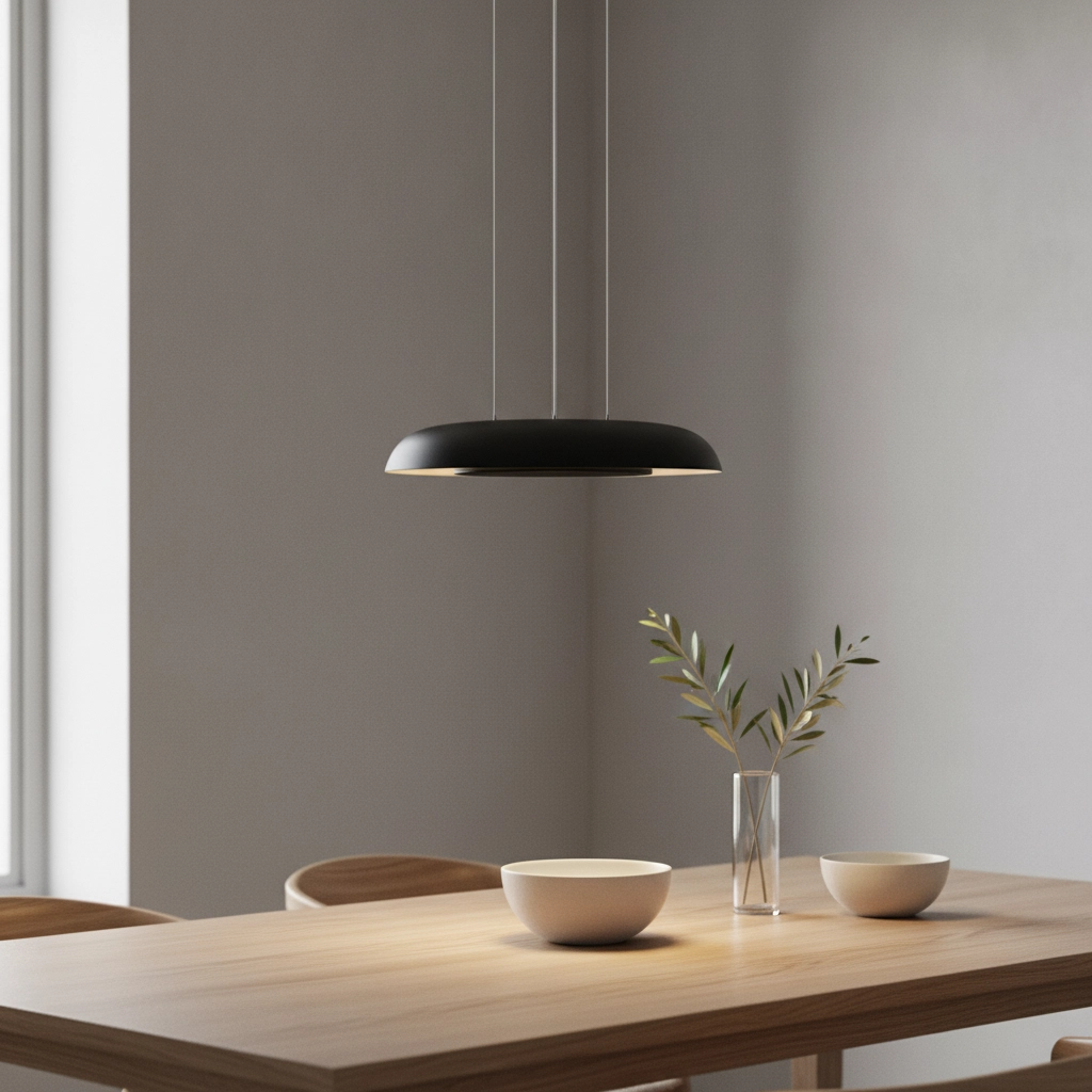 Moderne hanglamp Epos Ø 40cm zwart met wit
