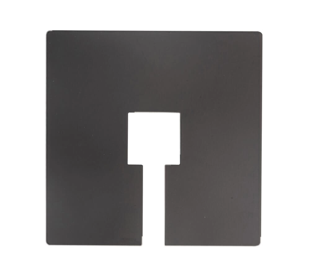 Afdekplaatje Central 10x10 - zwart Afdekplaatje Central 10x10 - zwart