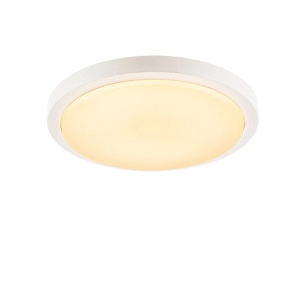 Ronde verandalamp Ainos 30cm wit