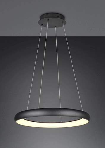 Led hanglamp Cardona zwart - Ø 75cm Led hanglamp Cardona zwart - Ø 75cm