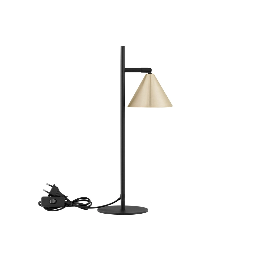 Tafellamp Conico zwart met goud Lyora 5212017475459