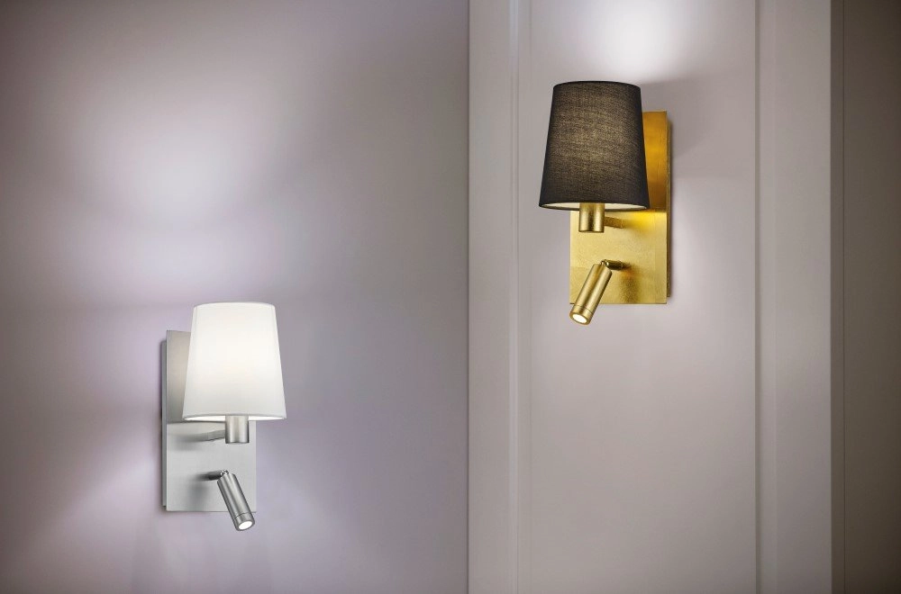 Slaapkamer leeslamp Marriot metaalgrijs Trio 4017807374681