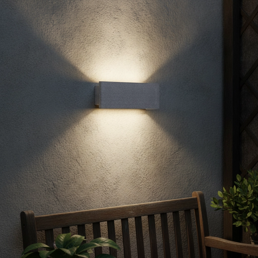 Wandlamp Luna rechthoek 20cm
