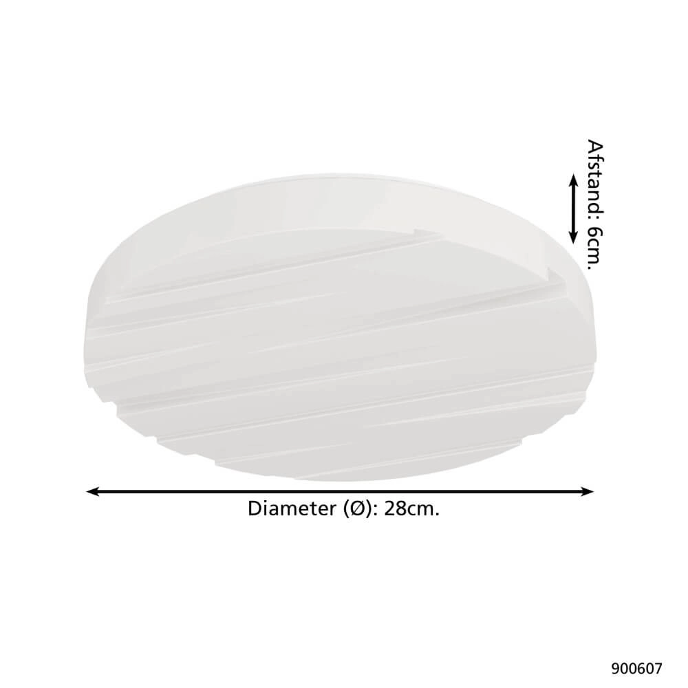 Moderne led plafonnière Ferentino Ø 28cm Eglo 9008606245055