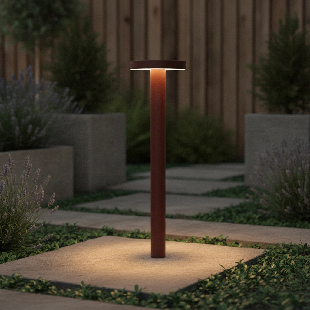 Tuinlamp Mood 40cm roestbruin