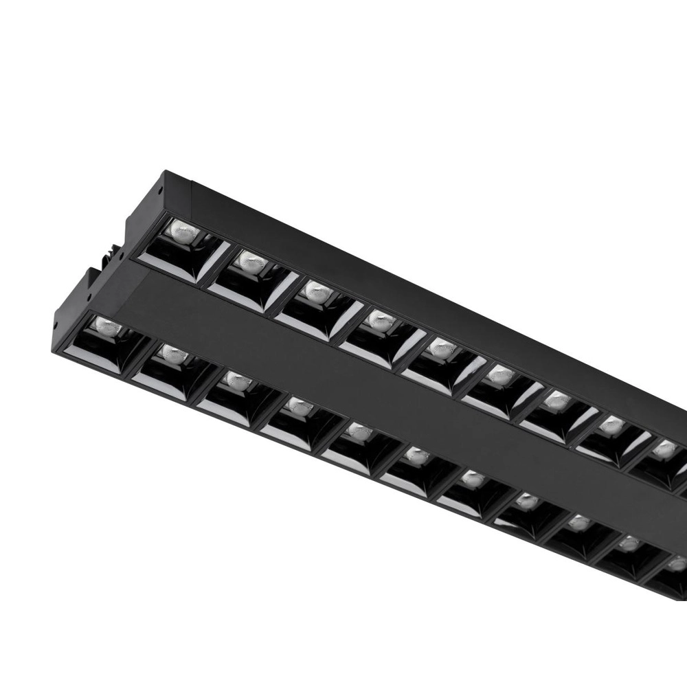 Rail armatuur 57,4cm Sight Evo dubbel 3-fase zwart 3000K SLV 4024163318709