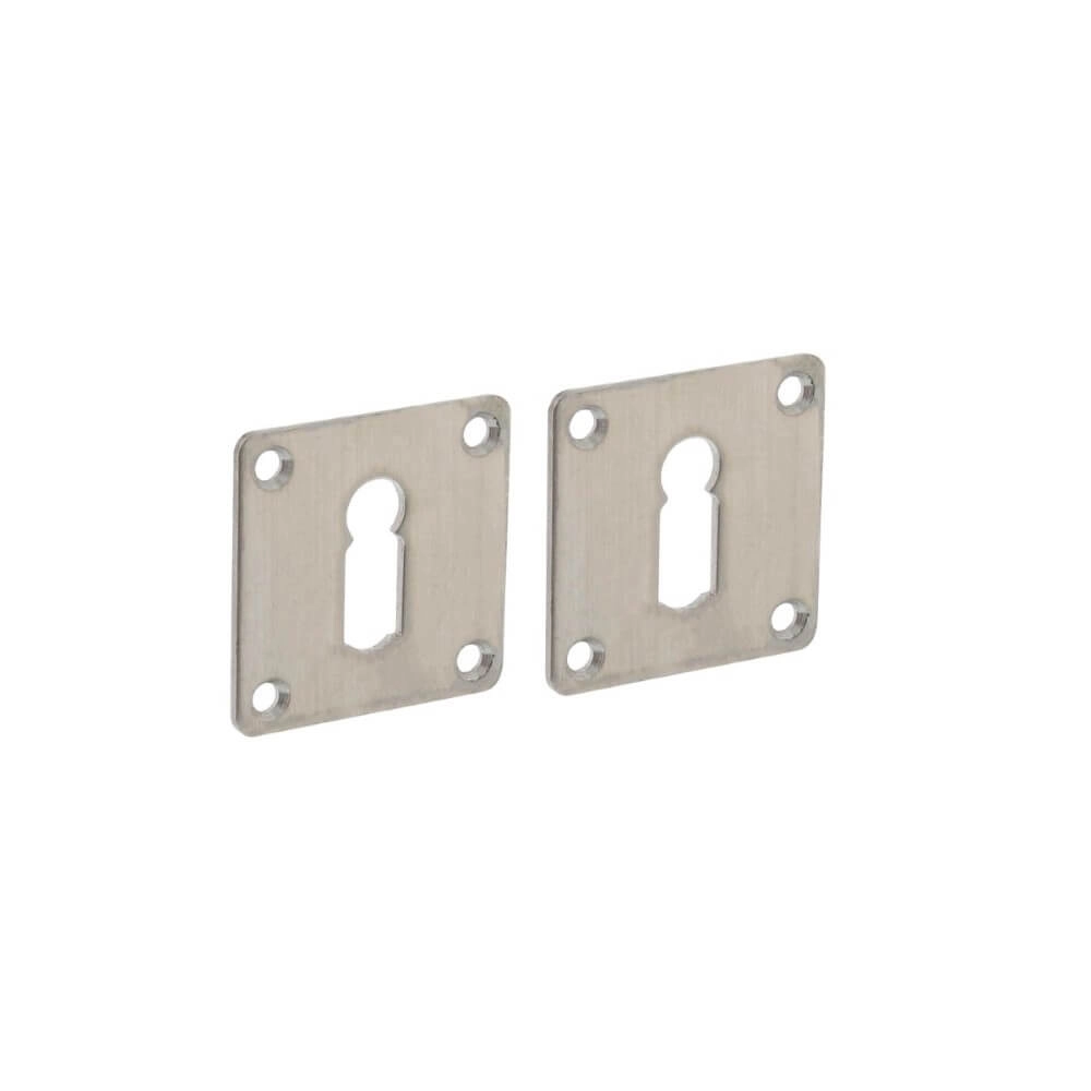 Set van 2 sleutelrozetten Tira vierkant RVS 2mm