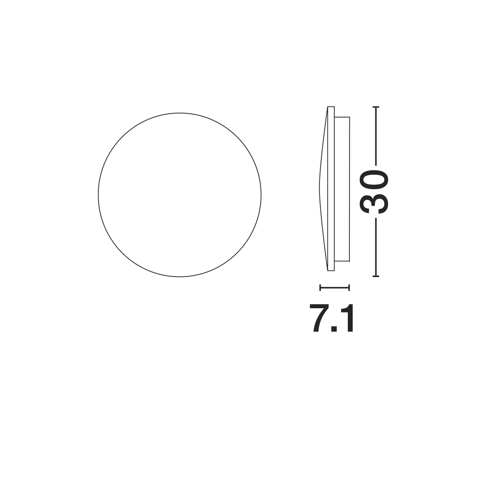 Ronde wandlamp Copper zwart Ø 30cm Lyora 5212017447388