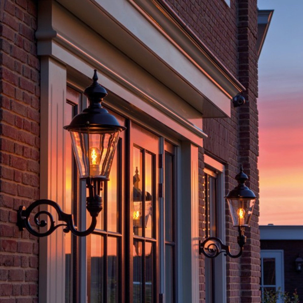 Nostalgische muurlamp Amstel M zwart KS Verlichting 8714732129145