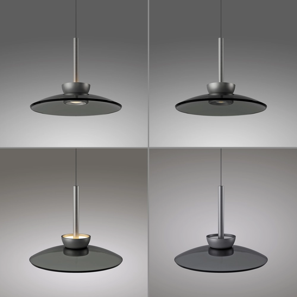 Hanglamp Ø 32cm Pure Moon met smoke glas Paul Neuhaus 4012248386293