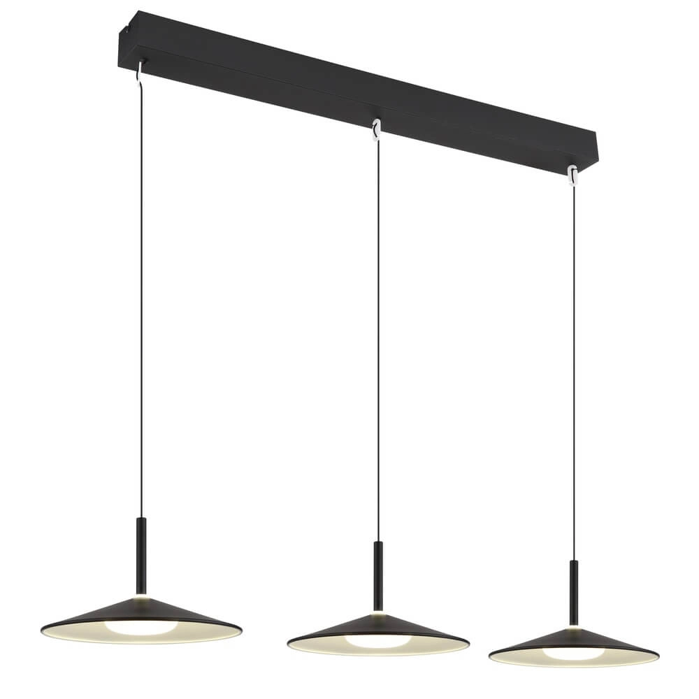 Design hanglamp Lampone 3-lichts zwart