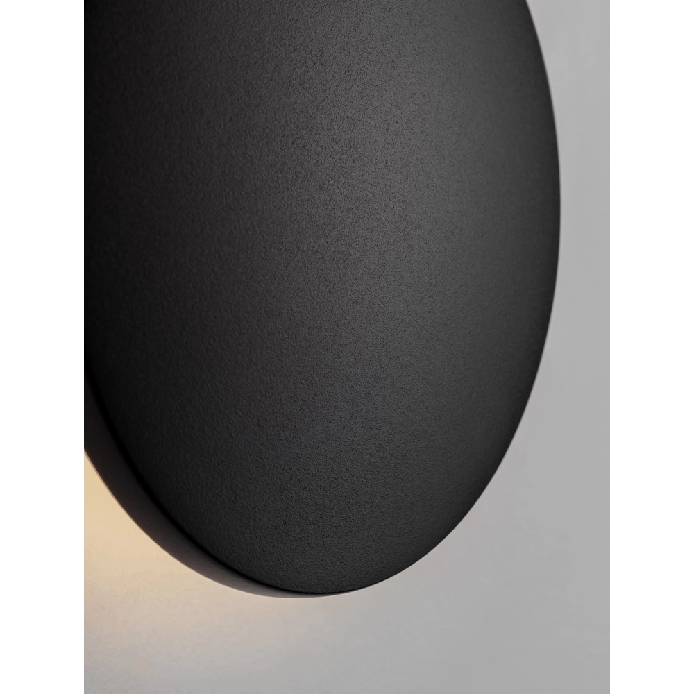 Ronde wandlamp Copper zwart Ø 13,5cm Lyora 5212017447326