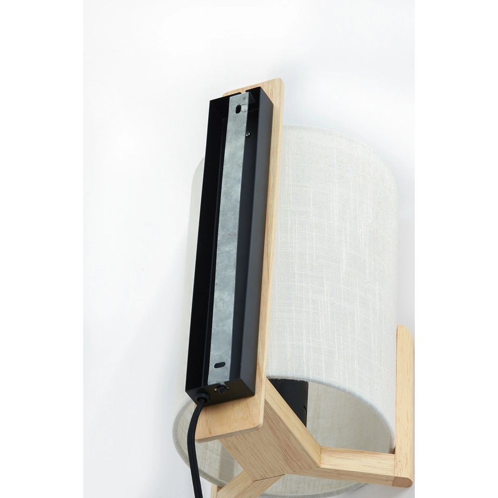 Danish design wandlamp Litto naturel met linnen Light & Living 8717807792756
