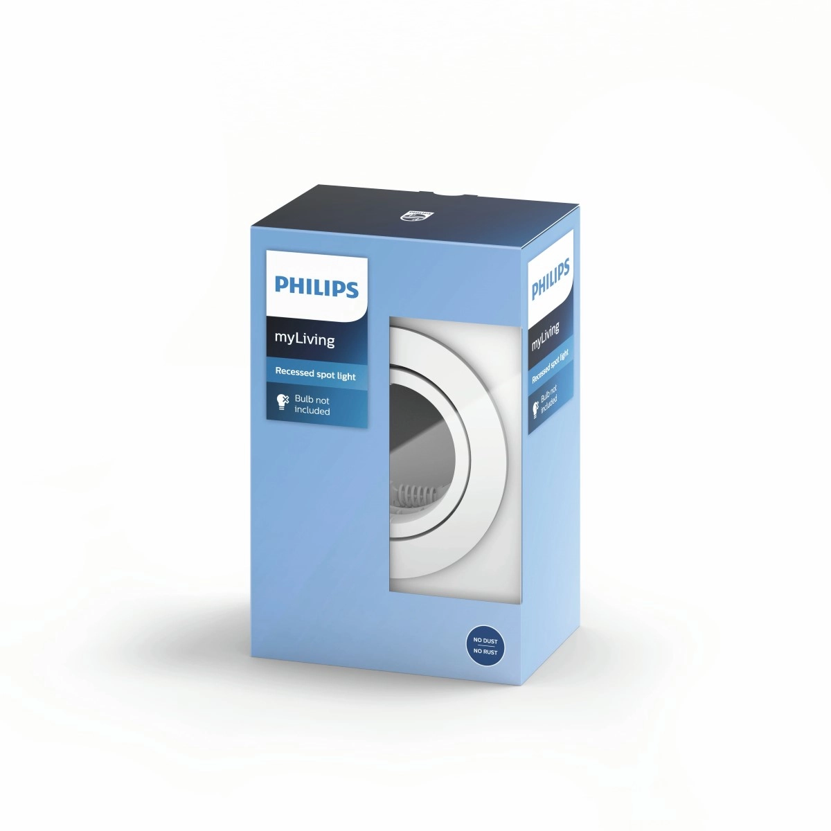 Richtbare inbouwspot Enneper GU10 9cm rond wit Philips 8718696160367