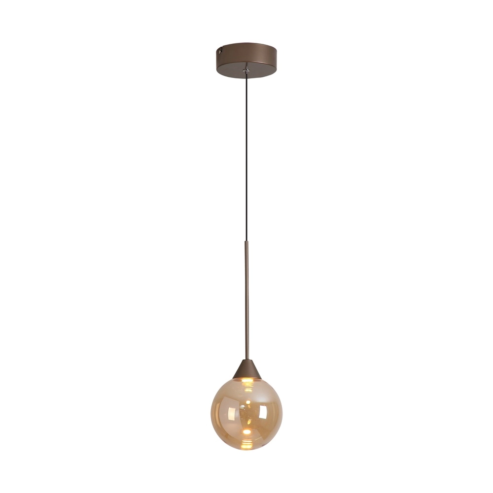 Design hanglamp Opux Lux enkel brons