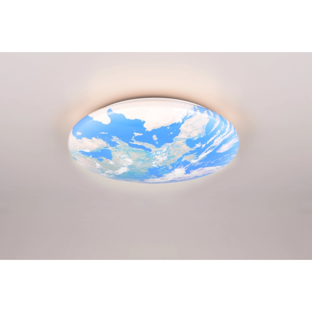 Plafondlamp Terra wereldbol Trio 4017807600636