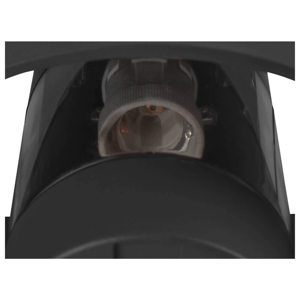 Zwarte muurlamp Phontoni 1x E27 SLV 4024163280969