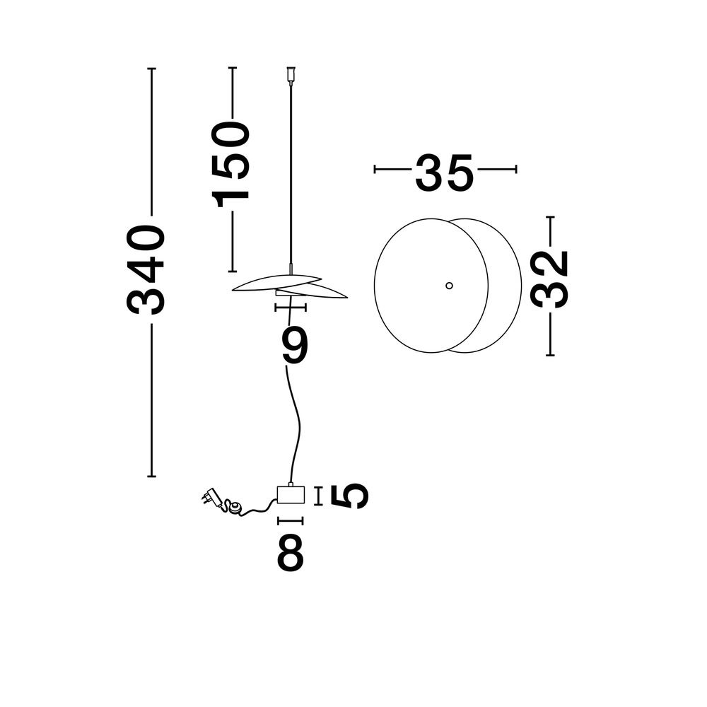 Vloerlamp Olea design wit Ø 35cm Lyora 5212017456953