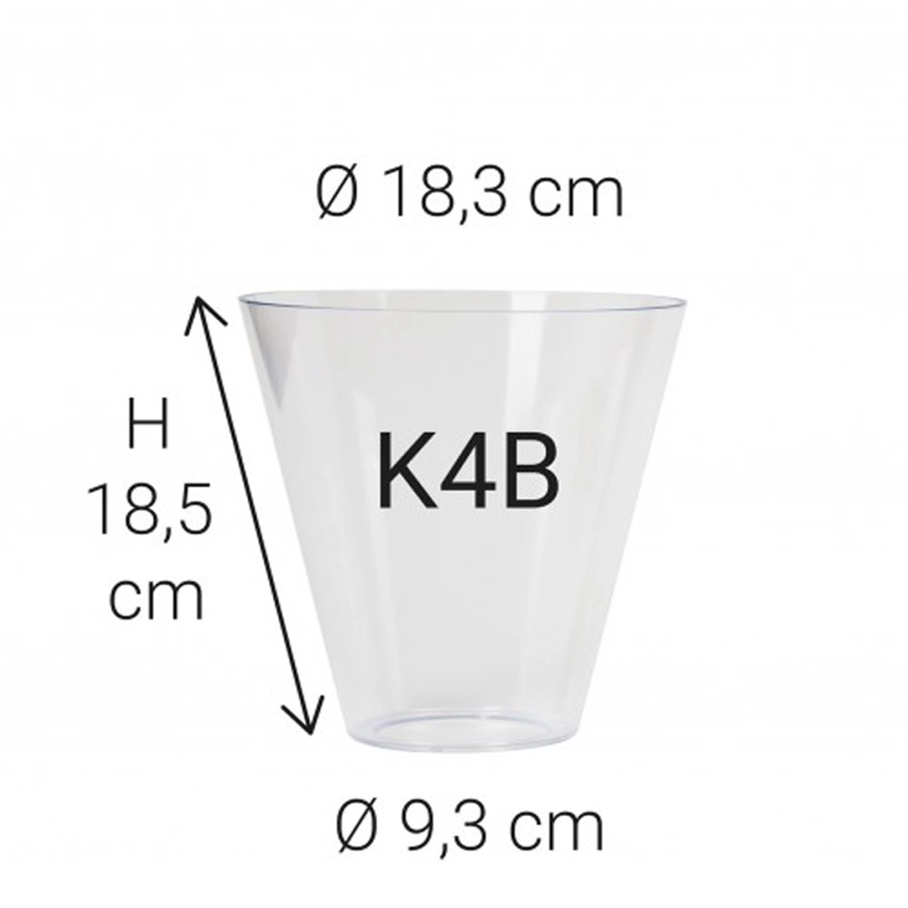 Glasbeker Kunststof Poly K4B KS Verlichting 8714732580007