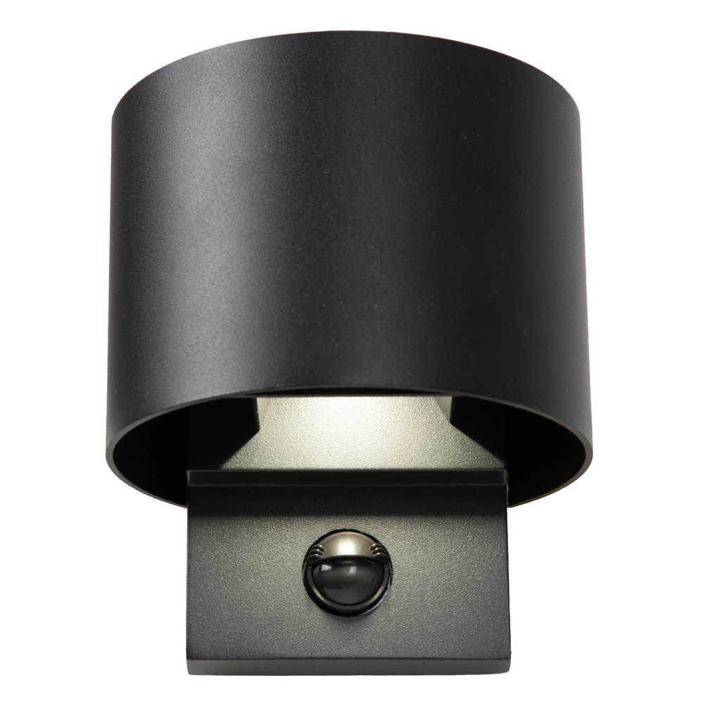 Ronde wandlamp Tadzio met sensor zwart Lucide 5411212690272