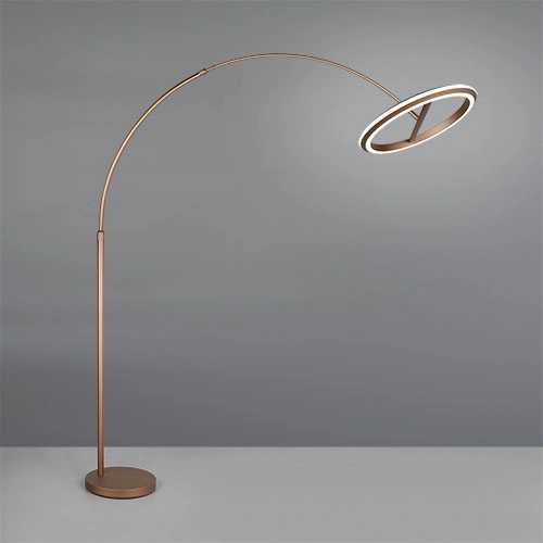 Vloerlamp Amador mokka bruin Trio 4017807688177
