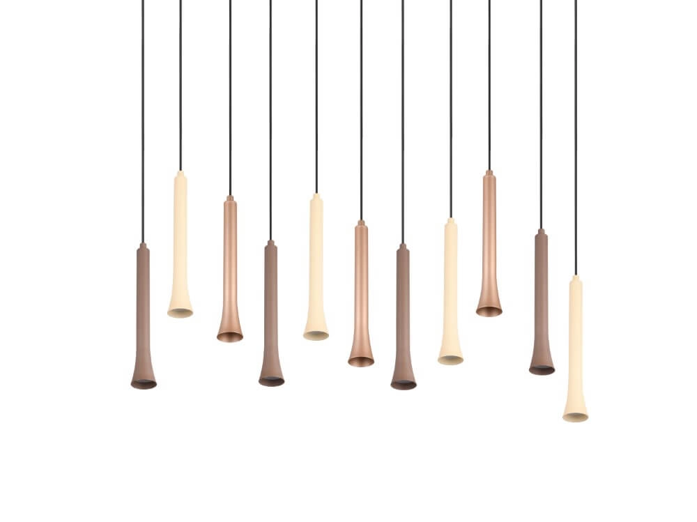 Multi pendel hanglamp Fiato 115x34cm Trio 4017807616705