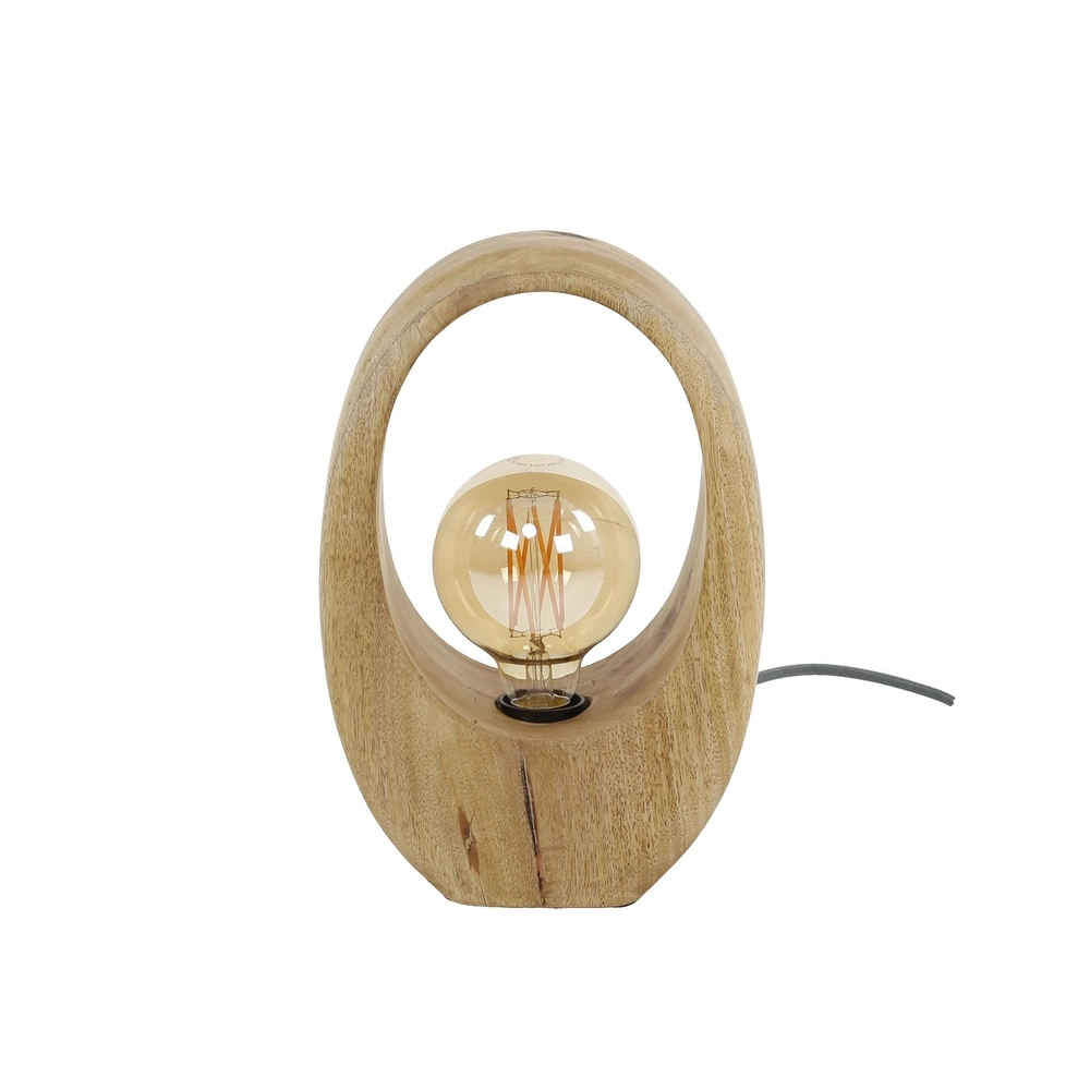 Mango houten tafellamp Arch 1x E27 - 30cm Lyora 8716803511453