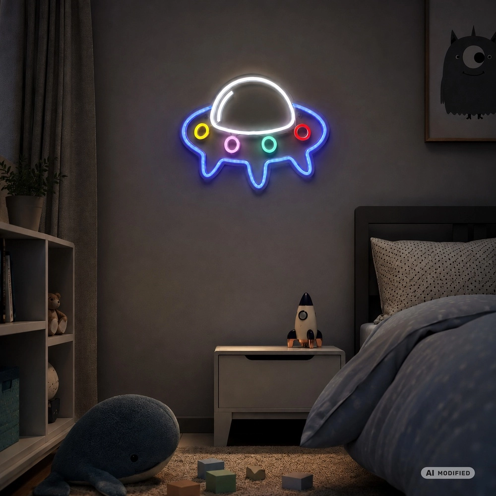 Neon wandlamp Neon-Tales ufo Brilliant 4004353477829