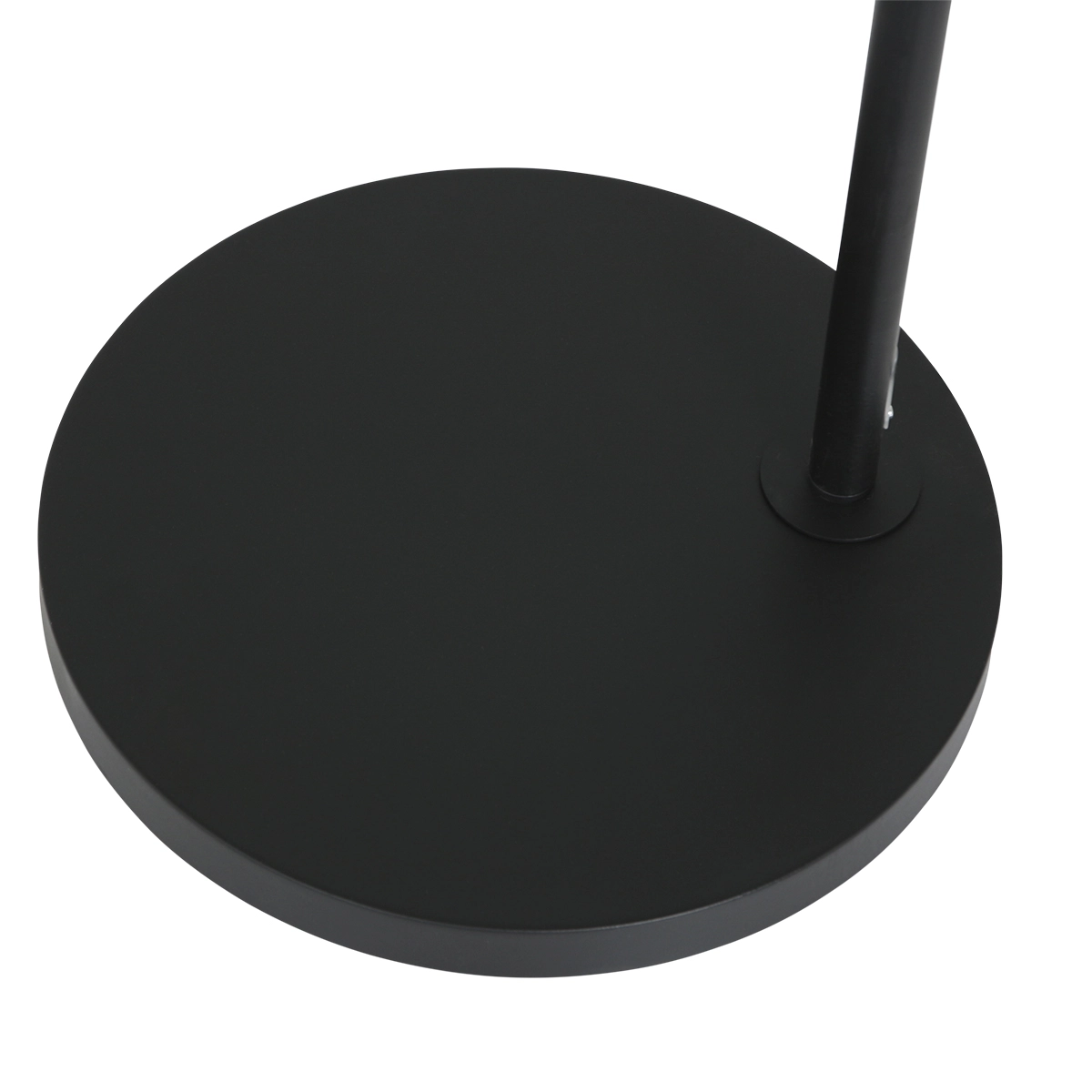 Vloer Leeslamp Prestige Chic zwart met 40cm wit linnen lampenkap Steinhauer 8712746145847