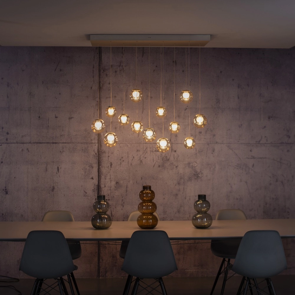 13-lichts hanglamp Pure Popup bronce Paul Neuhaus 4012248398319