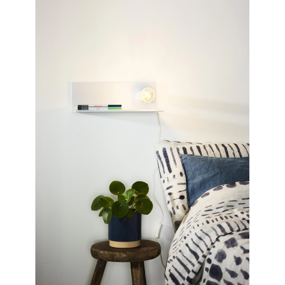 Bedlampje Sebo wit Lucide 5411212061294