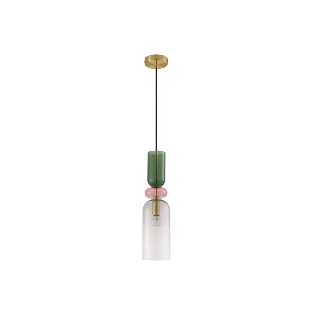 Gekleurde hanglamp Murano lichtgrijs Lyora 5212017434210
