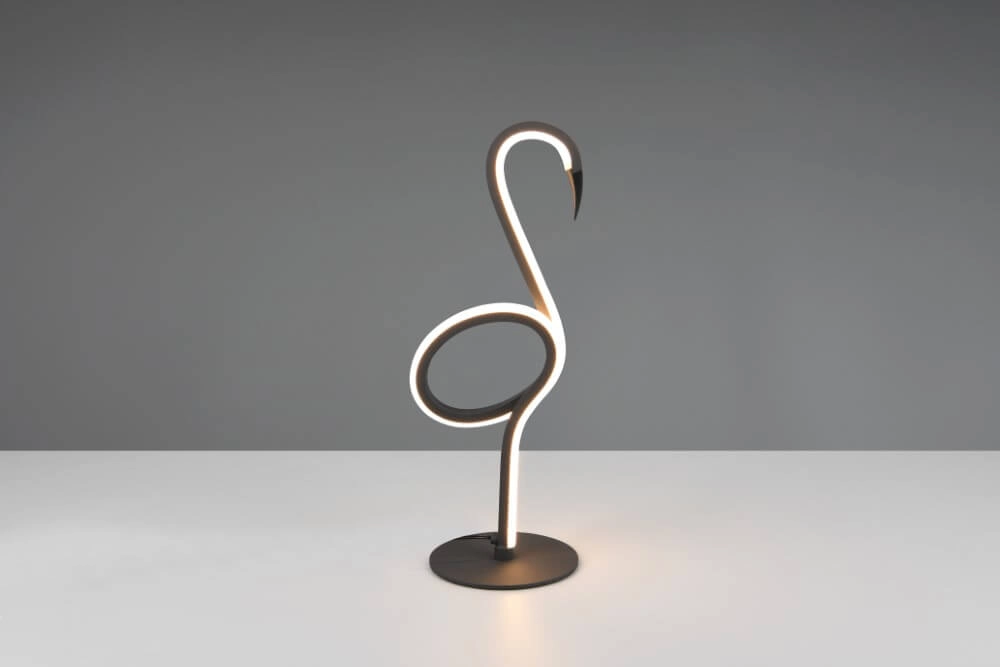 Zwarte flamingo led tafellamp Ingo Zwarte flamingo led tafellamp Ingo